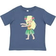 thumbnail image 3 of Inktastic Blonde Hula Girl Girls Toddler T-Shirt, 3 of 5