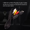 thumbnail image 4 of Sidaley Cable de audio flexible AV a RCA Cables de alambre de cobre triples resistentes al desgaste con adaptador Controladores PS2 Funda protectora Cables de audio/vídeo, 4 of 5