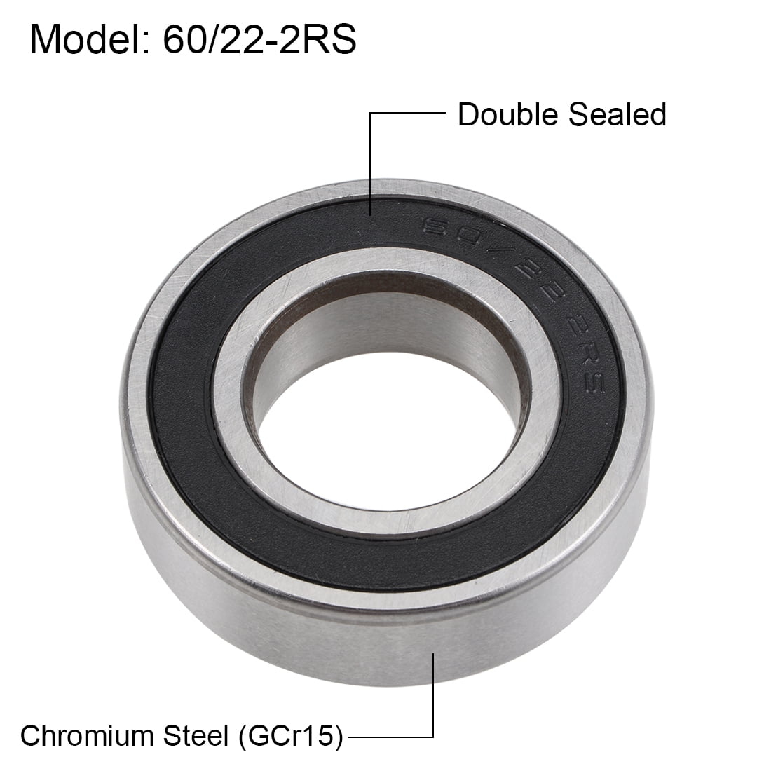 60/22-2RS Deep Groove Ball Bearings Z2 22mmx44mmx12mm Double
