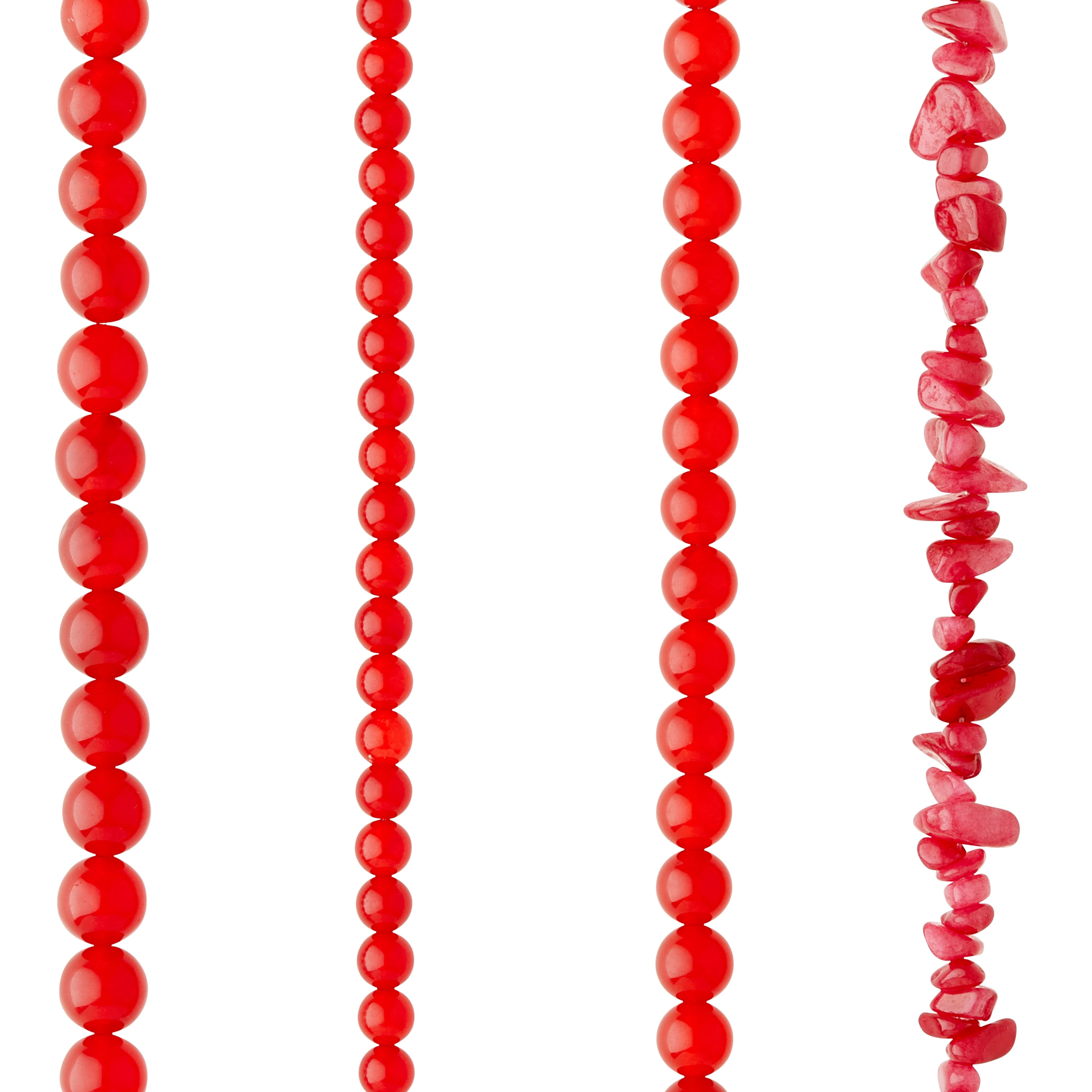 6 Pack Red Quartzite Beads Value Pack by Bead Landing™