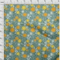 thumbnail image 4 of oneOone Viscose Jersey Yellow Fabric Kids Floral Sewing Fabric By The Yard Printed Diy Clothing Sewing Supplies 60 Inch Wide, 4 of 4
