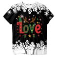 thumbnail image 7 of Duqingm Womens Christmas Shirts Family Christmas 2025 Matching Santa Tee Xmas Pajamas Pjs T-Shirt Black,L, 7 of 7