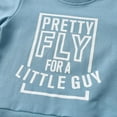 thumbnail image 3 of Toddler Baby Boy Clothes Letter Long Sleeve Cotton Tops and Long Pants Set Fall Sweatsuits Outfits Blue 18-24 Months, 3 of 6