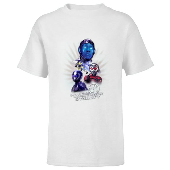 Marvel Ant-Man and the Wasp: Quantumania Kang A New Dynasty - Short Sleeve T-Shirt for Kids - Customized-White