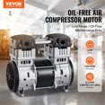 thumbnail image 2 of Air Compressor Motor 2HP 5.2CFM @ 90PSI Oil Free with Max. 145PSI Pressure, 2 of 7