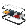 thumbnail image 4 of for iPhone 13 Pro Max Case Magsafe,Built-in 9H Tempered Glass Screen Protector,Wireless Charging,Military Dropproof,Dustproof,Real 360,Full Body Shockproof Phone Case(Black/Clear), 4 of 9