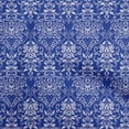 thumbnail image 1 of oneOone Rayon Lapis Blue Fabric Damask Sewing Craft Projects Fabric Prints By Yard 56 Inch Wide, 1 of 4
