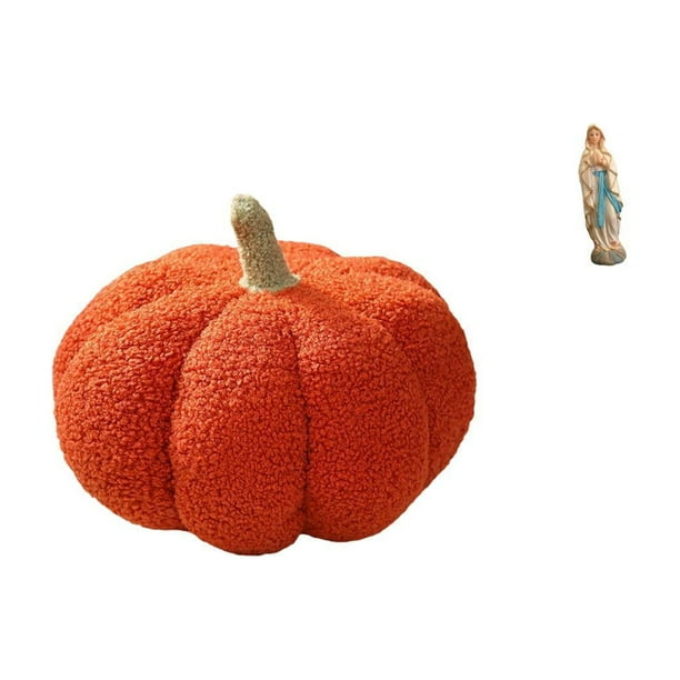 Cojín De Peluche De Calabaza De Halloween, Almohada Decorativa Para Sofá Y Estatua De Resina De La Virgen María Lutera, Obra De Arte Para Dormitorio, Oficina, Coche.