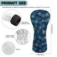 thumbnail image 6 of Yuyamidu Blue Snowflake Golf Head Covers for Driver Fairway Woods Christmas Leather Headcovers, Designed to Fit Hybrid 3/5 Woods and Drivers, 6 of 7