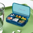 thumbnail image 4 of Vaidha Boîte à Médicaments Étanche Scellée Boîte d'Emballage Continue Mini Boîte à Médicaments Compartimentée Boîte de Rangement Sans Odeur 6 Zones de Rangement Peuvent Stocker Petits Accessoires, 4 of 6