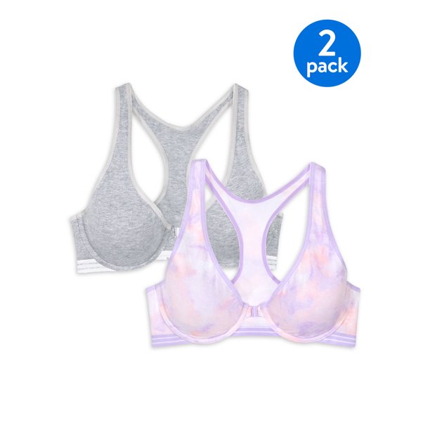 No Boundaries No Boundaries Women's Cotton Front Close Racerback Bra