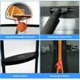 thumbnail image 6 of Kacho Trampoline, 08FT Trampoline for Adults and Kids, 800LBS Trampoline with Enclosure Net, Basketball Hoop, Light, Sprinkler, Ladder, Wind Stakes, Outdoor Heavy-Duty Trampolines, Orange, 6 of 7