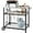 Table With Handle, variant on Stainless Steel Outdoor Grill Cart Pizza Oven Stand Trolley Table with Wheels Three-Shelf Movable Food Prep and Work Table Heavy Duty Grill Carts Outdoor Cart 31.5"×24"×35.5"