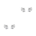 thumbnail image 2 of Jumpingount 2 pendientes de plata minimalistas: pendientes únicos atemporales y versátiles para mujer plata 1 2piezas, 2 of 6
