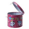thumbnail image 4 of 4X Cylinder Design Cartoon Print Piggy Bank Coin Money Saving Box W Padlock, 4 of 6
