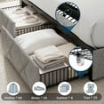 thumbnail image 3 of Einhomn Full Size Bed Frame with Charging Headboard Upholstered, 4 Storage Drawers,No Box Spring Required, 3 of 9