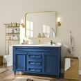 thumbnail image 3 of TOOLKISS  Aluminum Alloy Round Corner Frame Vanity Mirror 32 in. W x 40 in. H - Brushed Gold, 3 of 5