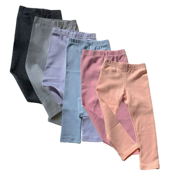 Esaierr Boys Girls Leggings for Kids Baby，6M-10Y Toddler Cotton Basic Legging Stretch Pants Long Pant Kids Newborn Active Bottoms Girls Underpants