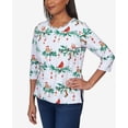 thumbnail image 6 of Alfred Dunner Womens Petite Birds On A Branch Double Strap Top, 6 of 6