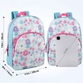 thumbnail image 4 of 15 Inch Fun Printed Backpack with Front Zippered Pocket & Padded Adjustable Shoulder Straps in&nbsp;Dancing Daisies, 4 of 8