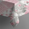 thumbnail image 3 of Pioneer Flower Floral Print Pattern Rectangle Tablecloth 60"x84", Waterproof Polyester Table Cloth, Wipeable Spillproof for Dining Camping Indoor Outdoor, 3 of 5