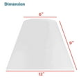 thumbnail image 5 of Aspen Creative 32634 Transitional Hardback Empire Shaped Spider Construction Lamp Shade in Off White, 12" wide (6" x 12" x 9"), 5 of 6