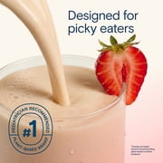 Kate Farms Organic Kids Nutrition Strawberry Shake, 8g Protein, 27 Vitamins and Minerals, Meal Replacement, Gluten Free, Non-GMO, 8.45 fl oz (12 Pack)