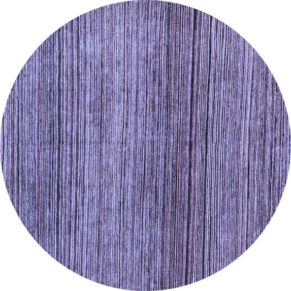 Ahgly Company Indoor Round Oriental Blue Modern Area Rugs, 7' Round