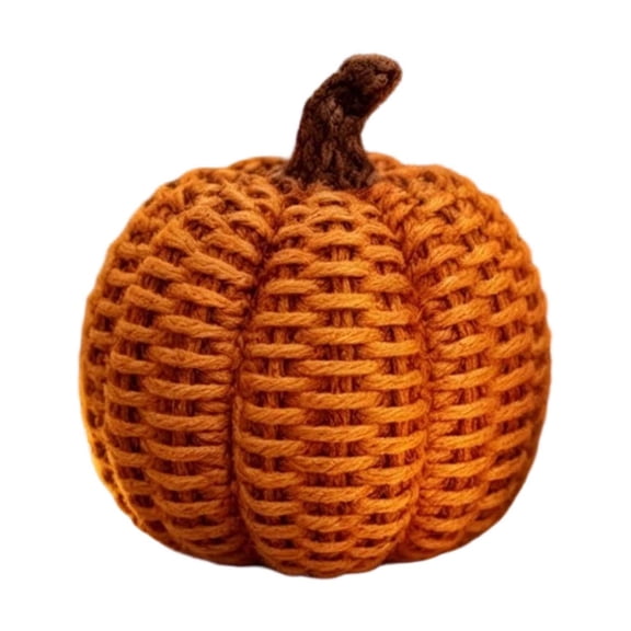 Mini Knit Pumpkins Orange Bowl Fillers 4.5"X3.9"X3.9", Fall Tiered Tray Decor, Autumn Table Decorations, Halloween Desktop Ornament 2026