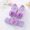 purple, variant on Infant Baby Girl Shoes Headband 2pcs Set-Baby Mary Flats Cute Flower Princess Wedding Dress Shoes Crib Shoe Headband for Newborns, Infants, Babies Toddlers 0-12 Months