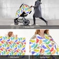 thumbnail image 6 of Car Seat Cover Baby - Colored Armadillos Breathable Infant Car Seat Cover for Baby Carseat, Lightweight Comfort Baby Essentials Must Haves Newborn Stuff for Girl Boy, 6 of 7