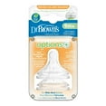 thumbnail image 3 of Dr. Brown's Natural Flow Options+ Wide-Neck Bottle Nipple 2 pack Level 4, 3 of 3