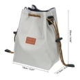 thumbnail image 2 of Uxcell Soft Camera Bag,Lens Case Crossbody Drawstring Pouch Shoulder Bag for Outdoor Travel DSLR Cameras,Size L, Gray, 2 of 7