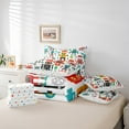thumbnail image 6 of Manfei Colortful Robot 7-Piece Bedding Comforter Set,Kids Toy King Bedding Sets,Modern Abstract Desgin Bed Sheets For Boys Teens,Ultra Soft Home Decor Reversible, 6 of 8