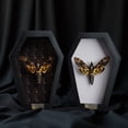 thumbnail image 3 of Death Head Moth Black Frame Shadow Box, Gothic Inspired Wall Art, Dark Aesthetic Home Decor, Framed Display for Curiosity Cabinet, 3 of 5
