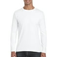 thumbnail image 1 of Gildan Mens Softstyle Long Sleeve T-Shirt, XL, White, 1 of 2