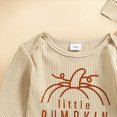 thumbnail image 4 of Xudanell Newborn Outfit Baby Embroidery Letter In My Baby Debut Boy Fall Outfits Boy Clothes Romper with Hat, 4 of 6