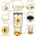 thumbnail image 2 of Christian Gifts for Women, Inspirational Religious Gifts, Sunflower 30 oz Christian Tumbler with Handle Stainless Steel Insulated Bible Faith Cups Mugs Water Bottle, 2 of 6