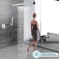 thumbnail image 2 of Ducha Empotrados Set-Regadera Cuadrada y Monomando Para Regadera,Sistema de Ducha,Sistema de Regaderas Para Baño Plateado,Cabeza de Ducha de Lluvia de Alta Presión de 10 Pulgadas y Rociador Ducha Mano, 2 of 7
