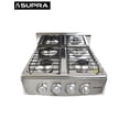 thumbnail image 1 of Parrilla a gas de 4 quemadores Supra 4Q-TITAN SILVER para sobreponer con cubierta y cuerpo de acero, para gas L.P.., 1 of 6