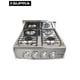 thumbnail image 1 of Parrilla a gas de 4 quemadores Supra 4Q-TITAN SILVER para sobreponer con cubierta y cuerpo de acero, para gas L.P.., 1 of 6