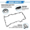 thumbnail image 3 of Unique Bargains Oil Pan Gasket Compatible for Ford 2.5L 3.0L V6 1995-2005 Durable Rubber Black Transmission Pan Gasket, 3 of 7