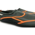 thumbnail image 2 of Fresko Mens Slip On Comfort Water Shoes Gray and Orange 9, 2 of 4