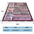 thumbnail image 5 of to My Sister Blanket Birthday Gifts Quilt Ultra-Soft Micro Fleece Throw Blankets for Thanksgiving Christmas Bed Sofa Travel Beach 50"x60", 5 of 6