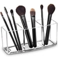 thumbnail image 1 of Soporte organizador para brochas de maquillaje Watpot, acrílico, plástico transparente, 1 of 7