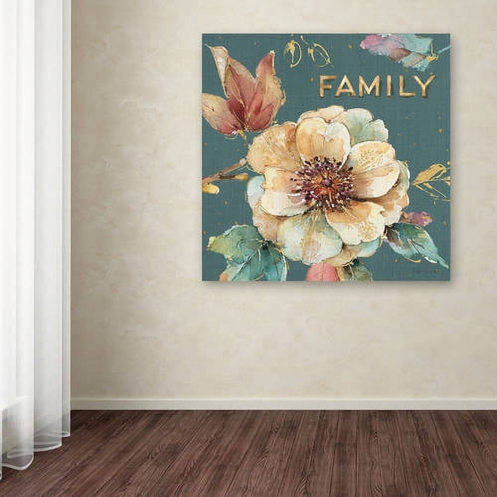 Trademark Fine Art "Spiced Nature XVII Teal WAL" Canvas Art by Lisa Audit