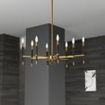thumbnail image 3 of Dainolite LAN-408HC-VB 8 Light Incandescent Horizontal Chandelier, Vintage Bronze, 3 of 4
