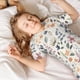 thumbnail image 5 of Balery Watercolor Floral Conjunto de Pijama Infantil de Manga Corta con Estampado – Ropa de Dormir de Algodón Suave-3X-Large, 5 of 6