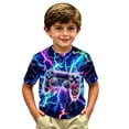 thumbnail image 4 of Boys Short Sleeve T-Shirts Kids Summer Crewneck Tops Teen Shirts Back To School Fashion Clothes, 4 of 4