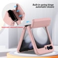 thumbnail image 4 of Decase for Samsung Galaxy Z Flip5 5G Case with Hinge Protection,Military Grade Drop Protection Matte Ultra Thin Phone Shell Hidden Card Slot Wallet Cover Case for Galaxy Z Flip5 5G - Pink, 4 of 7